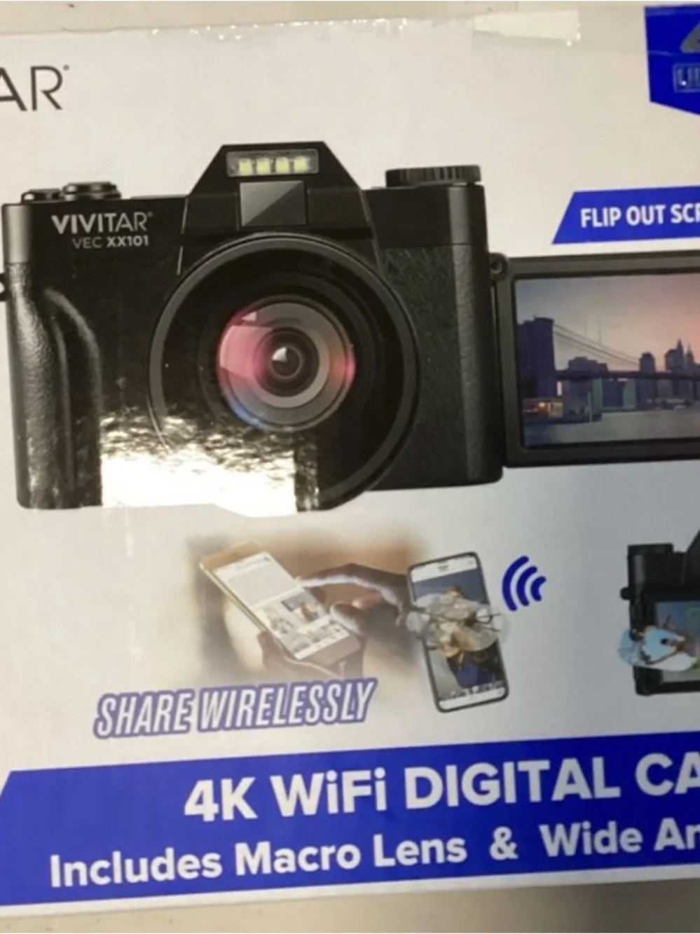 Vivitar 4K Digital Camera with 8x Digital Zoom and 3